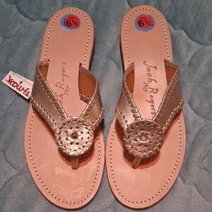 Jack Rogers Metallic Gold Women's Sandals